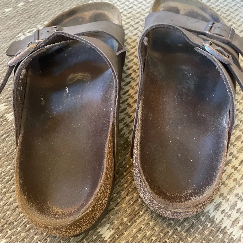 Birkenstock Men’s Arizona Sandals - dark brown - size 45 - Picture 9 of 11